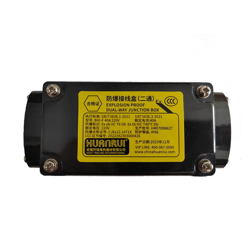 Взрывозащищенная двухсторонняя распределительная коробка для электрического отопления BHI